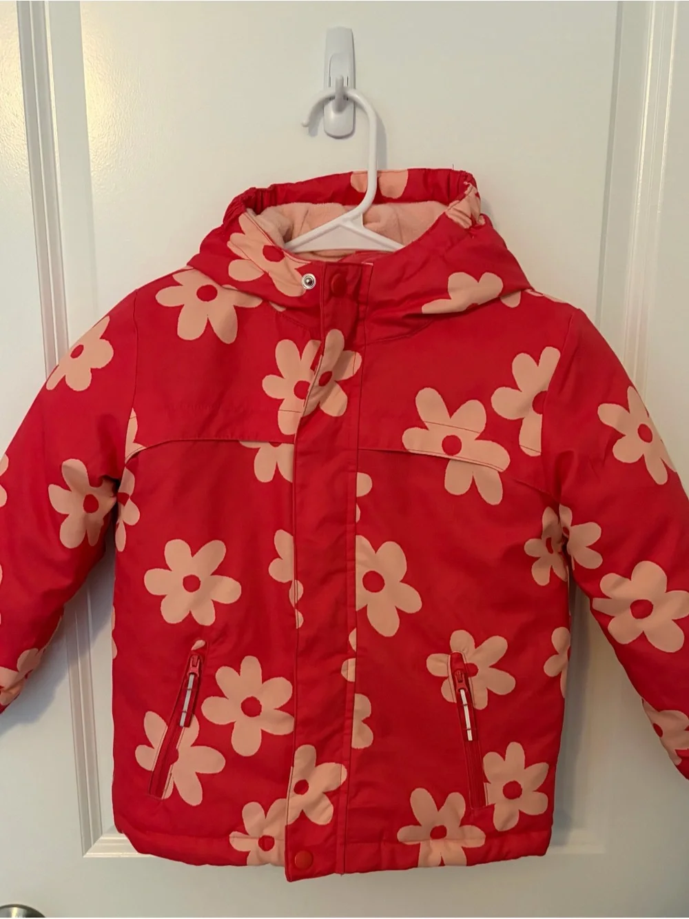 Cat & Jack Pink Floral Winter Coat